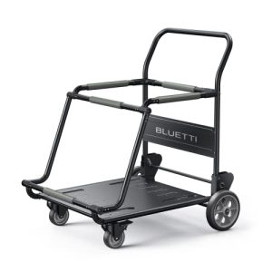 BLUETTI Folding Trolley, 330lbs Load Capacity Foldable Hand Truck with 360掳 Universal Front Wheel and Foot Brake System for AC200MAX/AC300/AC500
