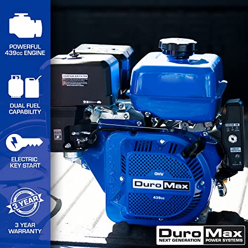 DuroMax XP18HPX 439cc 1-Inch Shaft Dual Fuel Recoil/Electric Start Engine