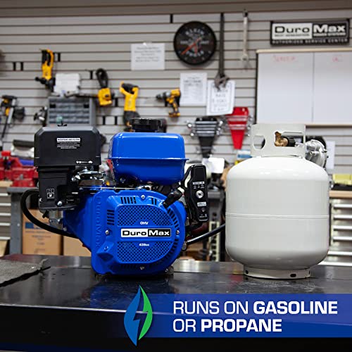 DuroMax XP18HPX 439cc 1-Inch Shaft Dual Fuel Recoil/Electric Start Engine