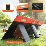 GOLABS SF60 Portable Solar Panel, Monocrystalline Solar Charger with Adjustable Kickstand, Type C, DC 18V, QC3.0 USB Ports for Power Station Outdoor Camping Off Grid RV