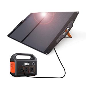 Portable 100W Solar Panel Charger with Kickstand DC(20V-28V) 18W USB-A PD3.0 USB- C(60W) Output Ports Foldable Waterproof IP65 Power Emergency for Solar Generator Power Station (Generator no Include