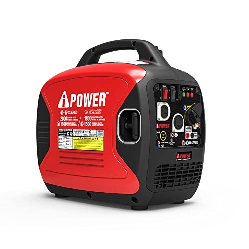 A-iPower SUA2000iD 2000 Watt Portable Inverter Generator Gas & Propane Powered, Small with Super Quiet Operation for Home, RV, or Emergency