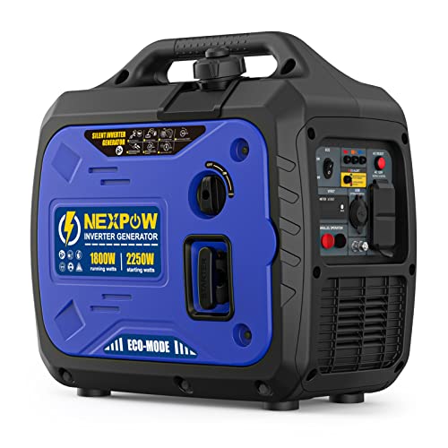 NEXPOW-Portable-Inverter-Generator-2250W-Super-Quiet-Generator-with-CO-Alarm-IdealEco-Mode-Feature-Parallel-CapabilityEPA-Compliantand-5v3A-USB-OutleLightweight-For-Backup-Home-Us-Camping-0