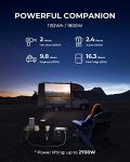BLUETTI Solar Generator AC180 with PV120 Solar Panel, 1152Wh Portable Power Station w/ 4 1800W (2700W Power Lifting) AC Outlets, 120W Solar Input, LiFePO4 Emergency Power for Camping, Power Outage