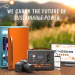 Portable Generator, Power Station 600W (Peak 1200W) Kingboss, 153600mAh 568WH, Lithium Battery 110V/600W, AC Outlet, 2*DC Carport, 2*USB-C, QC USB 3.0, Camping Power bank, Outdoor Indoor, RV, Outage