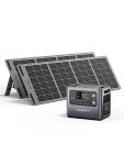 AFERIY solar generator with solar panel 2400W Portable Power Station 2048Wh with 2pcs Foldable Solar Panel 200W (new-MWT), Solar Power Generator for RV Van House Outdoor Camping