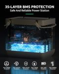 Arkpax Ark Portable Power Station - World's First [IP67 Waterproof] Power Station with 1500Wh & 1800W, 2 Hours Fast Recharge, 20ms UPS, Solar Generator for Fishing Diving Outdoors Camping Home Outage