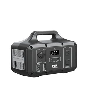 VDL Portable Power Station 800W/510Wh Battery Backup AC Outlets(1,600W Surge),100W USB-C, Solar Generator for Road Trip, Off-grid(Solar Panel Optional)