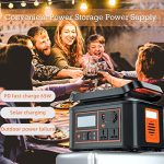 1000W Portable Power Station - 1000Wh Capacity Solar Generators with 2 x 110V AC DC for Patio Outdoor Indoor Graden Party Holiday Birthday Camping