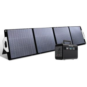 1000W Portable Power Station with 200W Solar Panels - STORCUBE Solar Generator with 896Wh LiFepo4 Battery 1000W AC Output(Peak 2000W), Power Station for Camping, Home, Emergency Backup