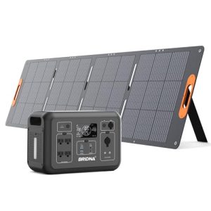 1008Wh LiFePO4 Portable Power Station with 200W Solar Panel, 1200W Solar Generator UPS Backup Battery Power Supply with 13 Outlets(4 AC Outlets) for Outdoors CPAP Camping RV Home Power Outage