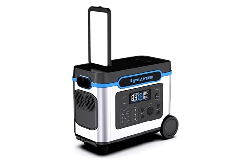 3000W Portable Lithium Battery Power Station - 3200Wh, AC/DC/USB, Multiple interfaces, Emergency backup Generator for Home, Camping, CPAP (300W, 500W, 1000W, 3000W)
