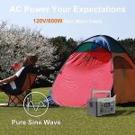 600W Portable Power Station 569.7Wh Portable Power Generation equipment AC socket camping RV travel home emergency charging generator.