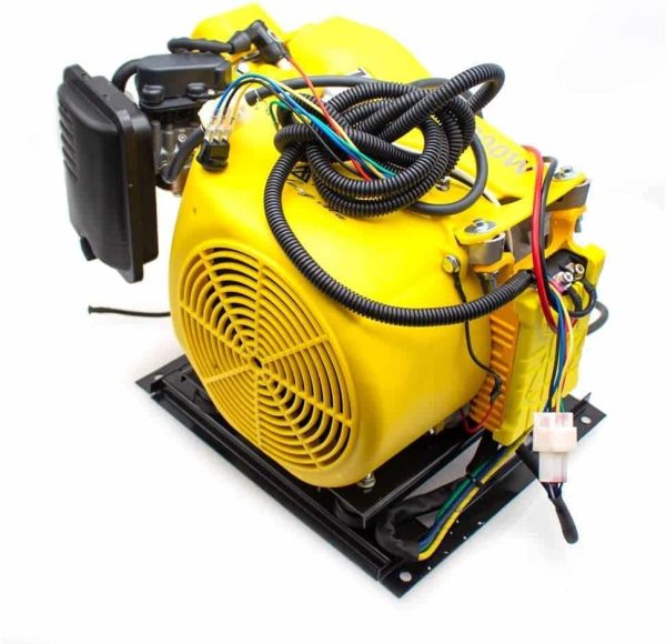 7KW Electric Vehicle Gasoline Generator, Range Extender Electric Start Automatic Frequency Conversion Electric Tricycle Generator (48V, Split Tank)