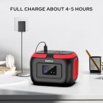 97Wh Portable Power Station Power Bank 26400mAh Battery Pack Fasting Charging 120W AC Outlet Solar Generators with 6 Outputs Power LED Light Battery Bank Supply for Camping RV Emergency Backup