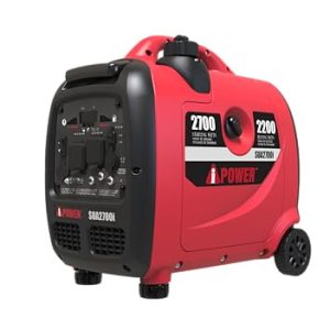A-iPower Portable Inverter Generator, 2700W RV Ready, EPA & CARB Compliant, Portable Light Weight For Backup Home Use, Tailgating & Camping (SUA2700i)