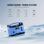 AIVOLT Portable Power Station 1800W Solar Powered Generator 1602Wh, 3 AC Outlets (Surge 3600W), USB-C Ports, Fast Charge, Wireless Charging, Solar Generators for Home Backup & Outdoor Activities