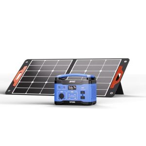 AIVOLT-Portable-Power-Station-300W266Wh-with-100W-Solar-PanelSolar-Generator-and-Portable-Solar-Panel-Perfect-for-Camping-Hiking-Fishing-Outdoor-Activities-0