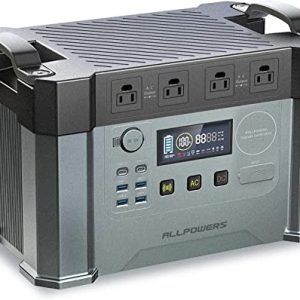 ALLPOWERS 2000W Portable Power Station 1500Wh MPPT Solar Generator with 4 AC Outlets 900W Input Home Backup Battery for Outdoor Camping RV Emergency Off-Grid