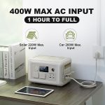 ALLPOWERS R600 BEIGE 299Wh 600W Portable Power Station, LiFePO4 Battery Backup with UPS Function, 1 Hour to Full 400W Input, MPPT Solar Generator for Outdoor Camping, RVs, Home Use