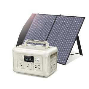 ALLPOWERS-R600-BEIGE-Portable-Power-Station-With-SP027-Solar-Panel-included-299Wh-600W-LiFePO4-Solar-Generator-with-100W-Solar-Panel-in-UPS-Battery-Backup-for-Outdoor-Camping-RVs-Home-Use-0
