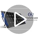 ATEM POWER 100W Portable Solar Panel Foldable Monocrystalline Solar Panel with Adjustable Kickstand Efficient Charge for 12V Battery Power Station for RV Overland Marine Outdoor Camping