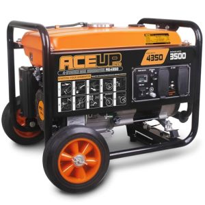 Aceup Energy 4,350 Watt Portable Generator Gas Powered Equipment with Wheels Kit, 30A Outlet, EPA & CARB Compliant