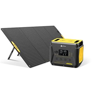AlphaESS Portable Power Station 2203Wh with 300W Solar Panel, 1600W Solar Generator w/4 AC Outlets, 15 Power Outlets, Fast Charging, Solar Power Generator for Home Backup Emergency Outdoor RV Camping