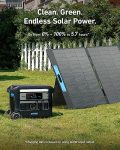 Anker SOLIX F2000 Solar Generator, 2048Wh Portable Power Station with LiFePO4 Batteries and 400W Solar Panel, GaNPrime Technology, 4 AC Outlets Up to 2400W for Home, Power Outages, Camping, and RVs