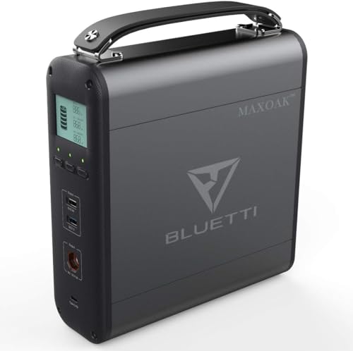BLUETTI Portable Power Station AC20, 200Wh Battery Backup w/ 1 120W AC Outlets, Type-C, USB-A, Solar Generator for Road Trip, Off-grid, Power Outage (Solar Panel Optional)