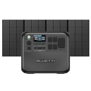 BLUETTI Portable Power Station AC200L with 350W Solar Panel Included, 2048Wh LiFePO4 Battery Backup w/ 4 2400W AC Outlets (3600W Power Lifting), Solar Generator for Camping, Home Use, Emergency
