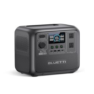 BLUETTI Portable Power Station AC70, 768Wh LiFePO4 Battery Backup w/ 2 1000W AC Outlets (Power Lifting 2000W), 100W Type-C, Solar Generator for Road Trip, Off-grid, Power Outage (Solar Panel Optional)