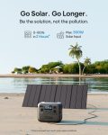 BLUETTI Portable Power Station AC70 with PV120 Solar Panel, 768Wh Solar Generator with 2 1000W (Power Lifting 2000W) AC Outlets, 100W Type-C, 0-80% in 45 Min., LiFePO4 Backup Power for Camping, Travel