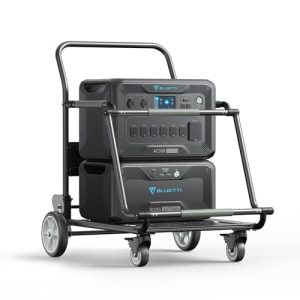 BLUETTI-Power-Station-AC300B300-Expansion-Battery-with-Folding-Trolley-3072Wh-Power-Supply-w-7-3000W-AC-Outlets-6000W-Peak-Works-with-Alexa-Modular-Power-System-for-Home-Backup-RV-Emergency-0