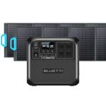 BLUETTI Solar Generator AC180 with 2 PV120 Solar Panel Included, 1152Wh Portable Power Station w/ 4 1800W (2700W Power Lifting) AC Outlets, LiFePO4 Emergency Power for Camping, Off-grid, Power Outage