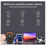 111Wh/30000mAh Portable Power Station, Camping Solar Generator Power Bank with AC Outlet 2USB Ports for CPAP Outdoors Tent Camping RV Fishing Home Laptop Emergency Backup