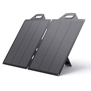 BigBlue 150W Portable Solar Panels(24V/6.26A), IP68 Waterproof, SolarPowa150 ETFE Foldable Solar Panel Charger with Kickstands, Compatible with Jackery/Anker/dewalt/Bluettie/ ECOFLOW Power Stations