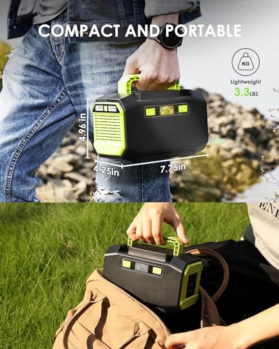 CELLGEAR 150W Portable Power Station with 30W Solar Panel,145Wh 39000mAh Camping Solar Generator,Lithium Battery Power 110V/150W Peak AC Outlet, DC Ports, USB Ports for CPAP Home Camping Emergency