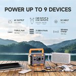 CELLGEAR Portable Power Station 300W(600W Peak),288Wh Backup Battery with Pure Sine Wave AC Outlet,Solar Generator(Solar Panel Not Included),Wireless Charge for Outdoors Camping Travel Home Blackout