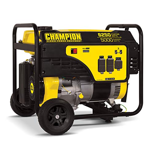 Champion Power Equipment 100812 6250/5000-Watt Portable Generator with Wheel Kit