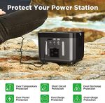 DBPOWER Portable Power Station, Peak 350W Backup Lithium Battery 250Wh 110V Pure Sine Wave AC Outlet Solar Generator Supply(Solar Panel Not Included) for Emergency Outdoor Camping Fishing Hunting CPAP