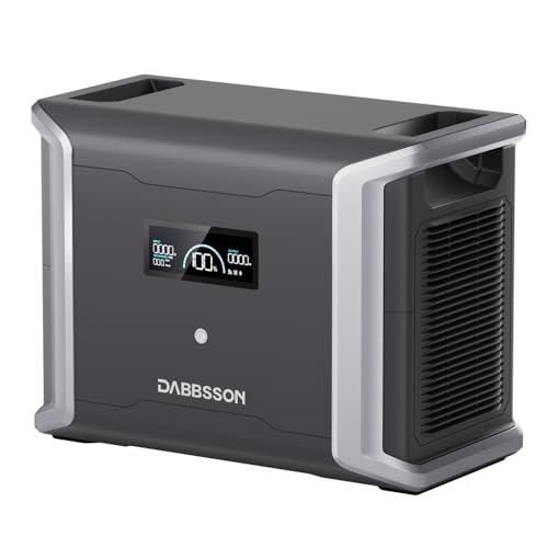 Dabbsson Portable Extra Battery DBS1700B, 1700Wh Capacity, Expand DBS1300 Portable Power Station up to 3030/4730Wh for Camping, Home Backup, Emergency, RV