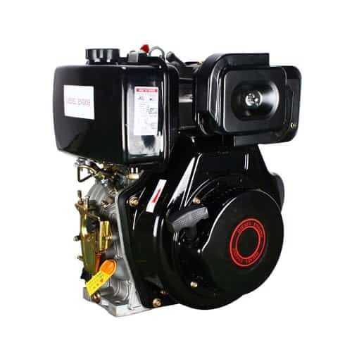 Diesel Engine, 10HP 406cc 4-Stroke Industrial Tiller Diesel Engine Single Cylinder Motor, for Micro-Tiller, Irrigation Machine, Generator Set