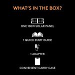 Duracell 100W Solar Panel for Duracell Portable Power Stations, High Conversion Efficiency, Durable and Foldable for Camping, Backyard, Power Outages, Home Emergency Kits, and Outdoor Adventures