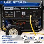 DuroMax XP4400EH Dual Fuel Portable Generator-4400 Watt Gas or Propane Powered Electric Start-Camping & RV Ready, 50 State Approved, Blue and Black