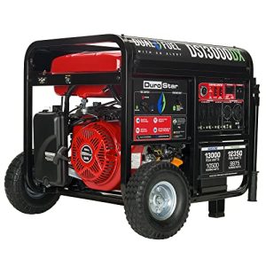DuroStar DS13000DX 13,000-Watt/10,500-Watt 500cc Electric Start Dual Fuel Portable Generator w/CO Alert
