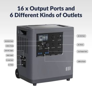 E Home Backup and Portable Power Station (E Battery+Mango Power E), 7kWh Capacity / 3kW Output/CATL LFP Battery