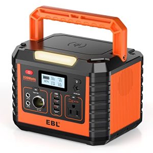 EBL Portable Power Station 300, 288.6Wh Charging with Solar Panels AC Power for Home and Outside Emergency Use
