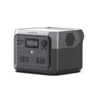 EF ECOFLOW Portable Power Station RIVER 2 Max 500, 499Wh LiFePO4 Battery/ 1 Hour Fast Charging, Up To 1000W Output Solar Generator (Solar Panel Optional) for Outdoor Camping/RVs/Home Use