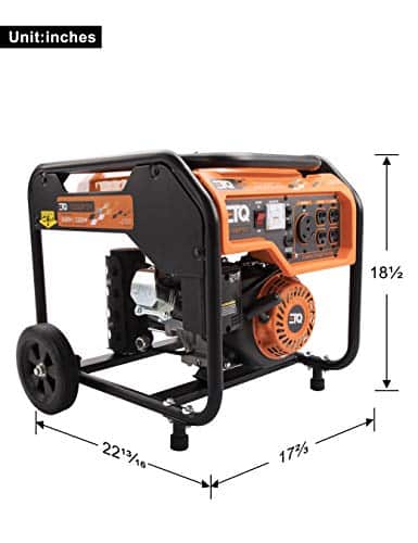 ETQ-13 Tough Quality 3600-Watt Gas Powered Generator, Extremely Quiet- CARB Compliant